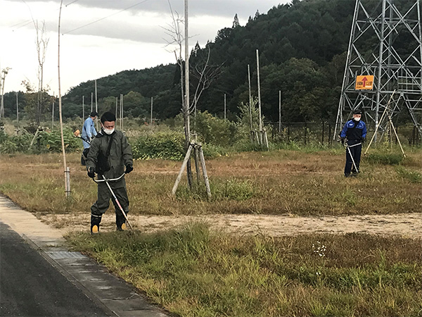 胆沢ダム 水源地保全活動の様子