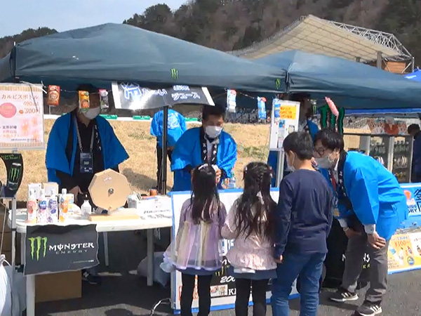 釜石シーウェイブスNTTジャパンラグビーリーグワン公式戦イベント出店の様子