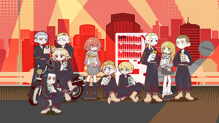 『止めろ!珈琲抗争!』Twitterキャンペーンオリジナル東卍集結ビジュアル