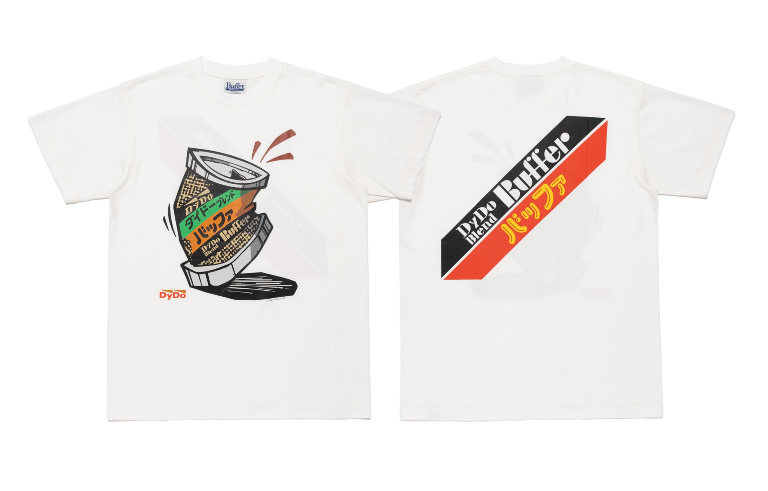 Buffer ダイドー　Ｔシャツ　ホワイト Buffer × DyDo コラボレーション・コレクションを発売 西山 徹氏が